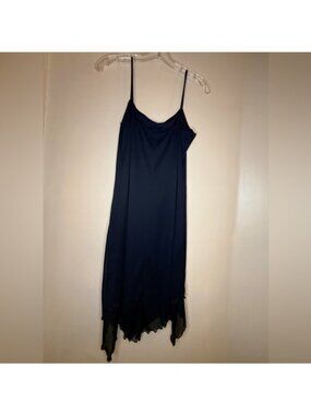 VTG 90s Candy Rocket Navy Blue Dress Whimsigoth Fairy Sparkles